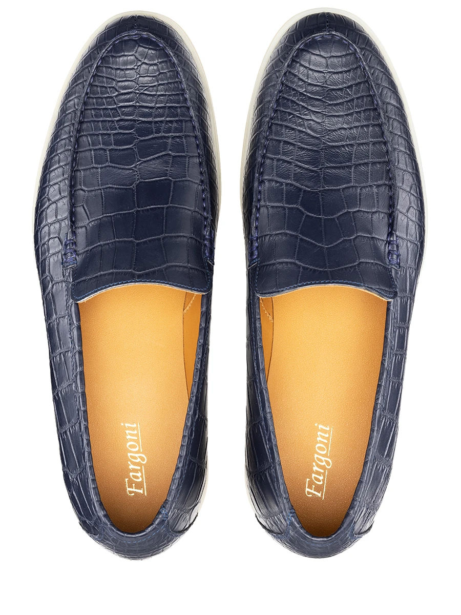 Лоферы из кожи крокодила