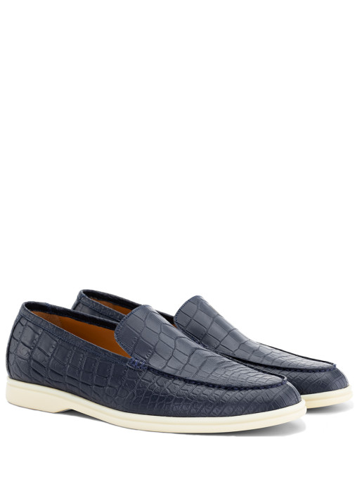 Лоферы из кожи крокодила FARGONI