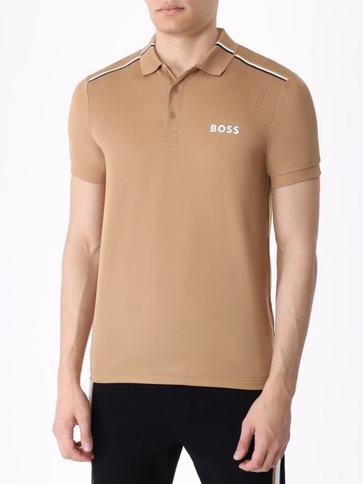 Поло Slim Fit с логотипом BOSS