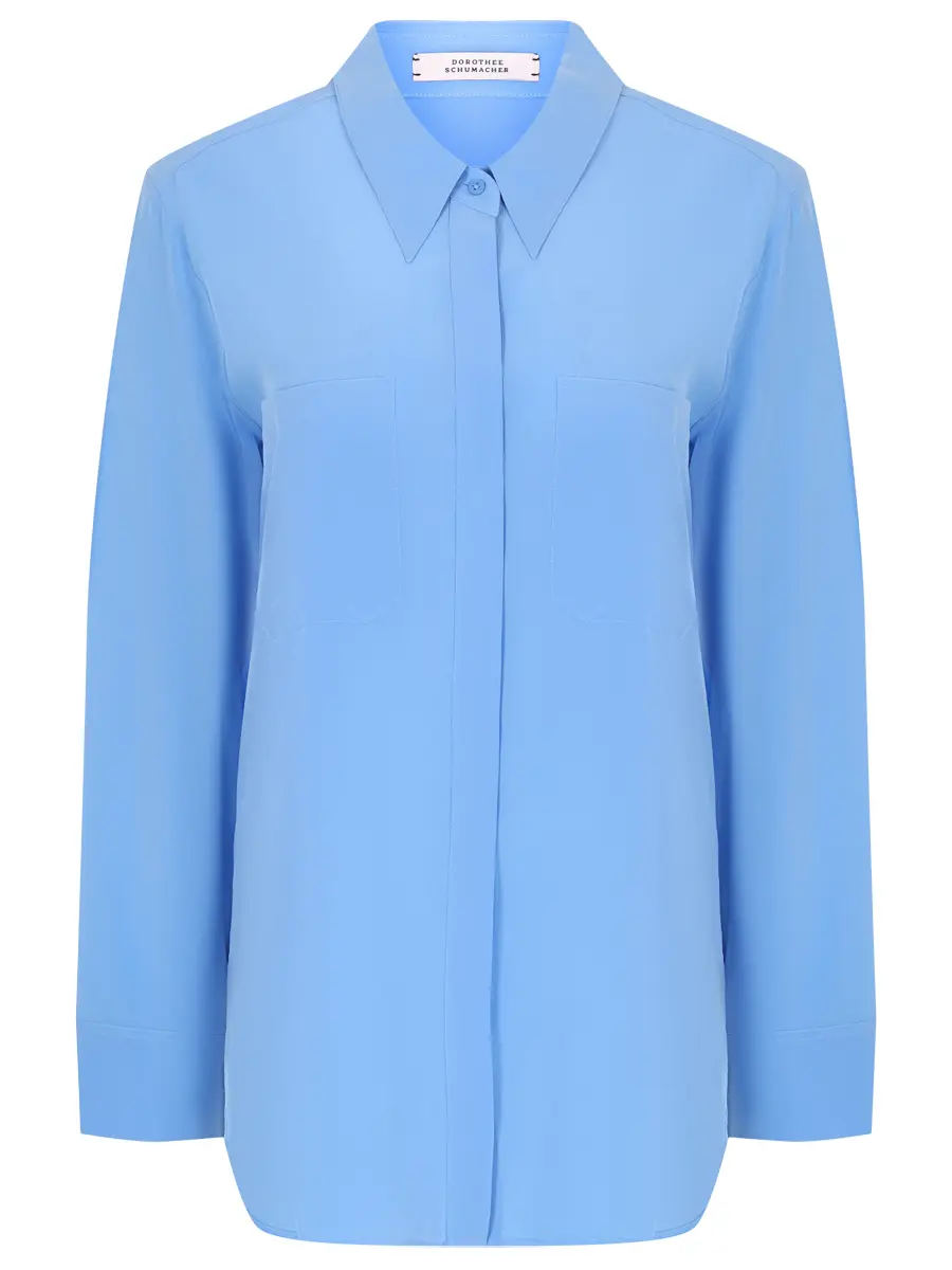 Блуза шелковая