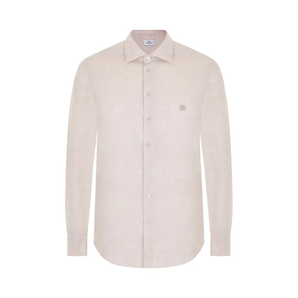 Рубашка Slim Fit льняная