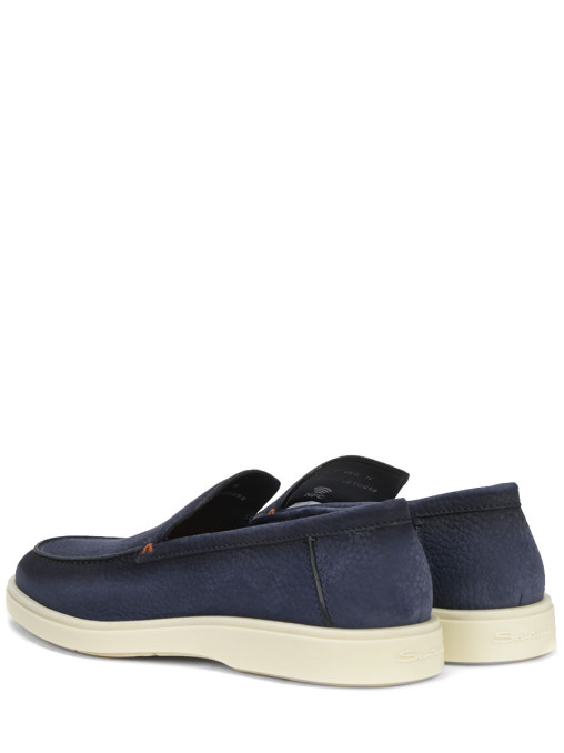 Лоферы из нубука SANTONI