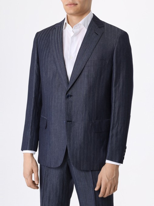 Костюм из шерсти и льна BRIONI