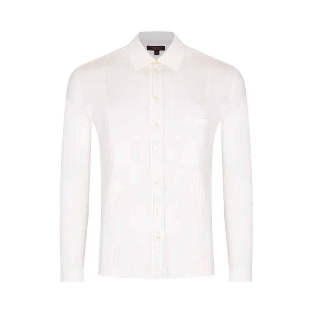 Рубашка Slim Fit однотонная