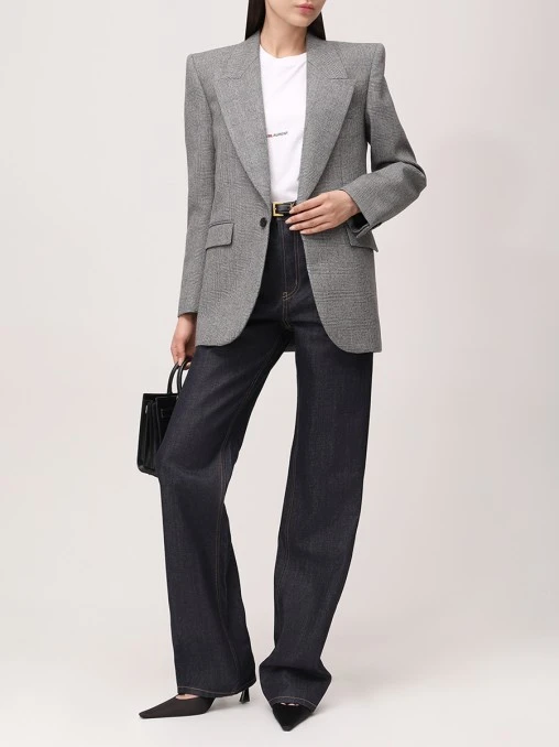 Пиджак шерстяной SAINT LAURENT