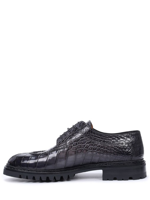 Дерби из кожи крокодила SANTONI
