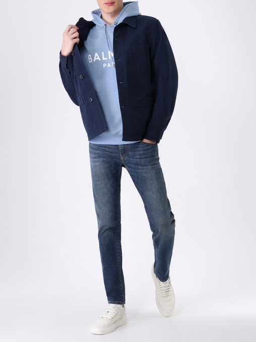 Худи хлопковое BALMAIN