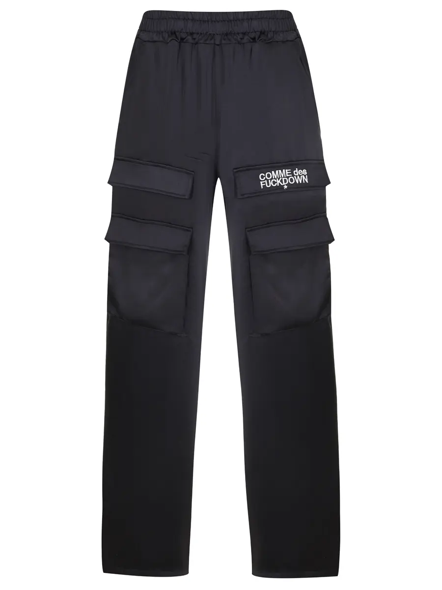 Брюки-карго однотонные