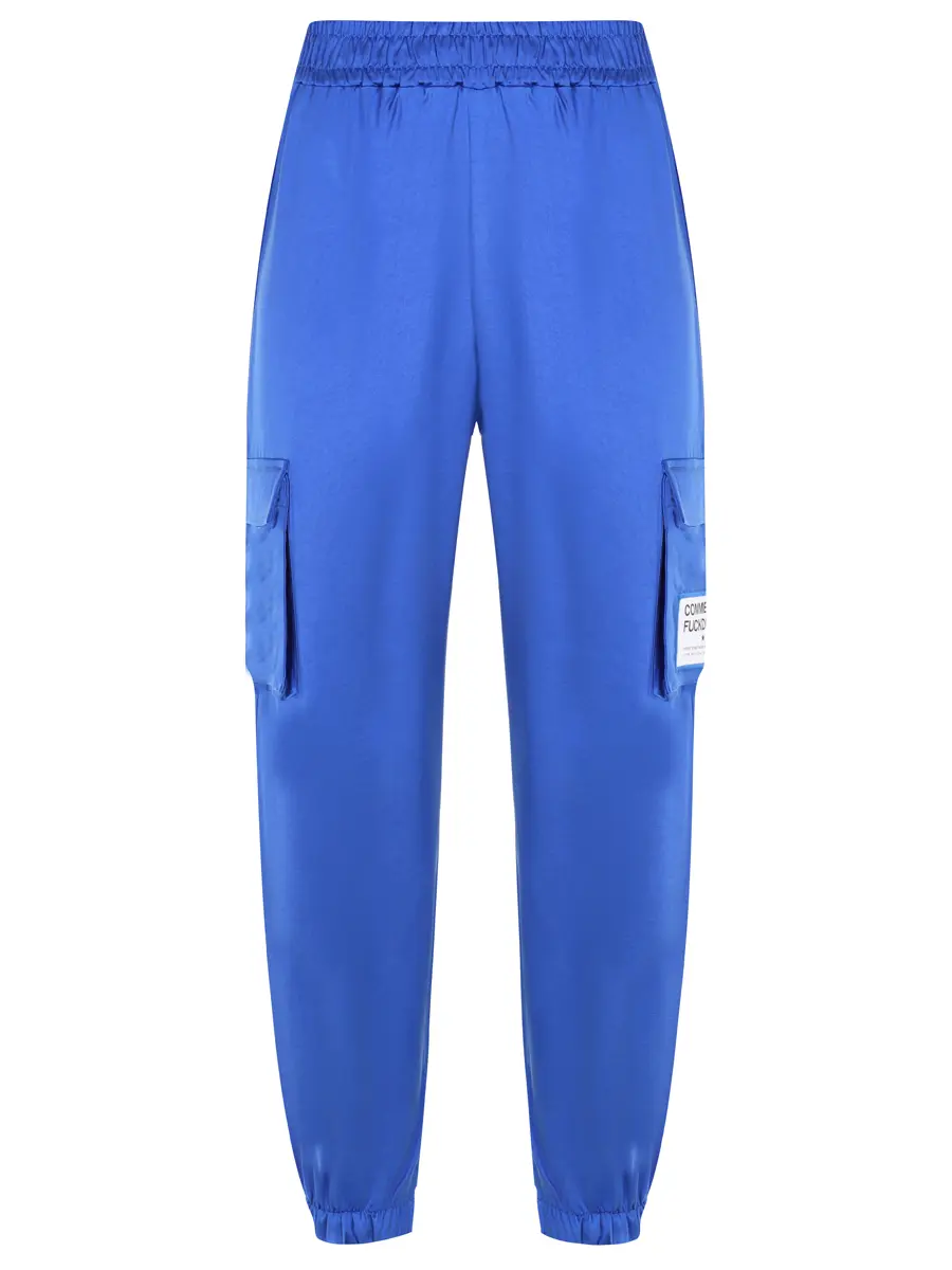 Брюки-карго однотонные