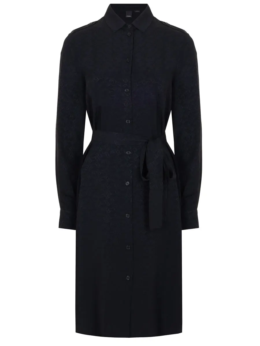 Платье-рубашка с принтом