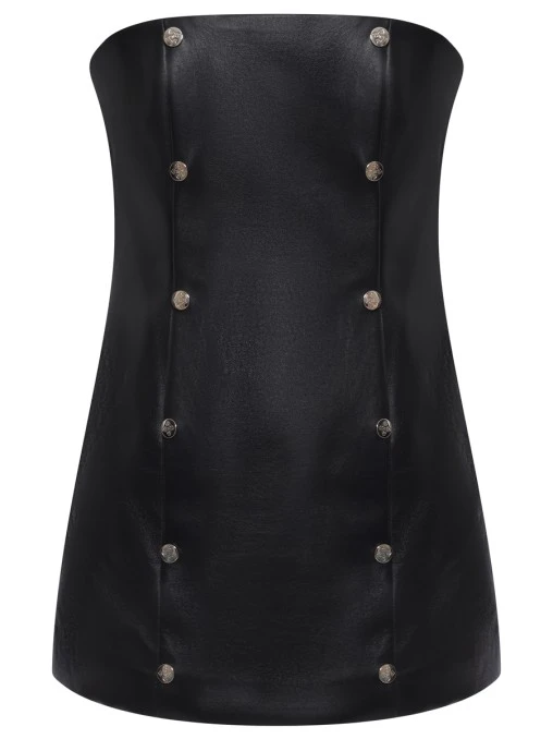 Топ кожаный Seren WHITE LILY