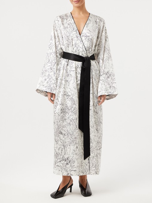 Платье-кимоно с принтом FASHION REBELS