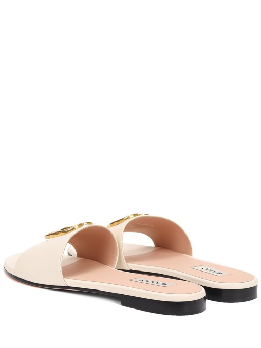 Шлепанцы кожаные BALLY