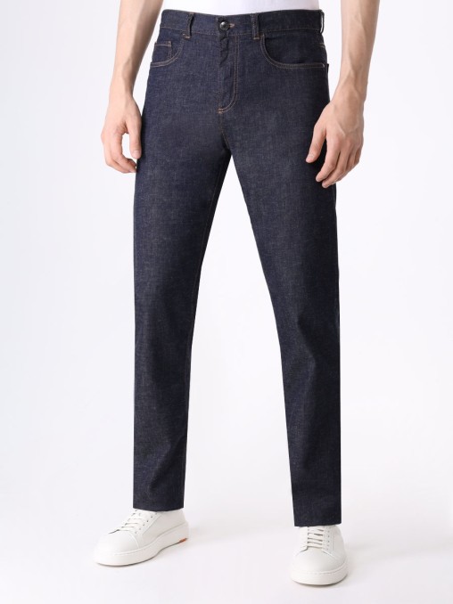 Джинсы Regular Fit из хлопка и лиоцелла CANALI