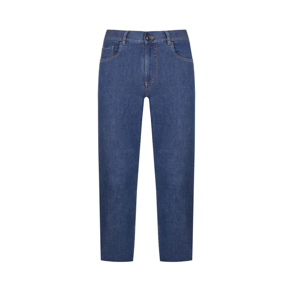 Джинсы Regular Fit из хлопка и лиоцелла