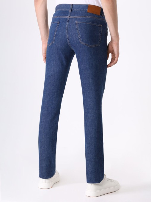 Джинсы Regular Fit из хлопка и лиоцелла CANALI
