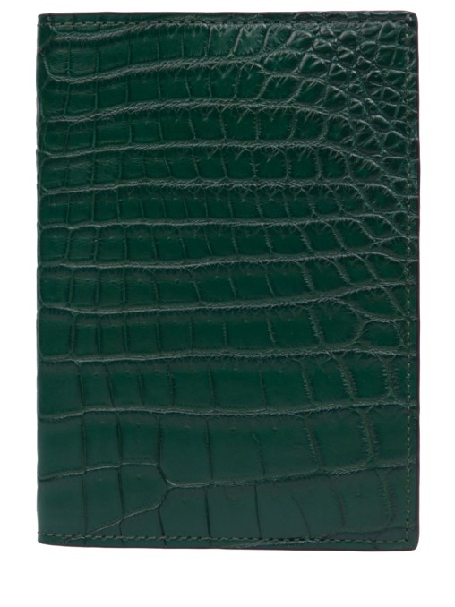 Обложка для паспорта из кожи крокодила JOHNNY MANGLANI