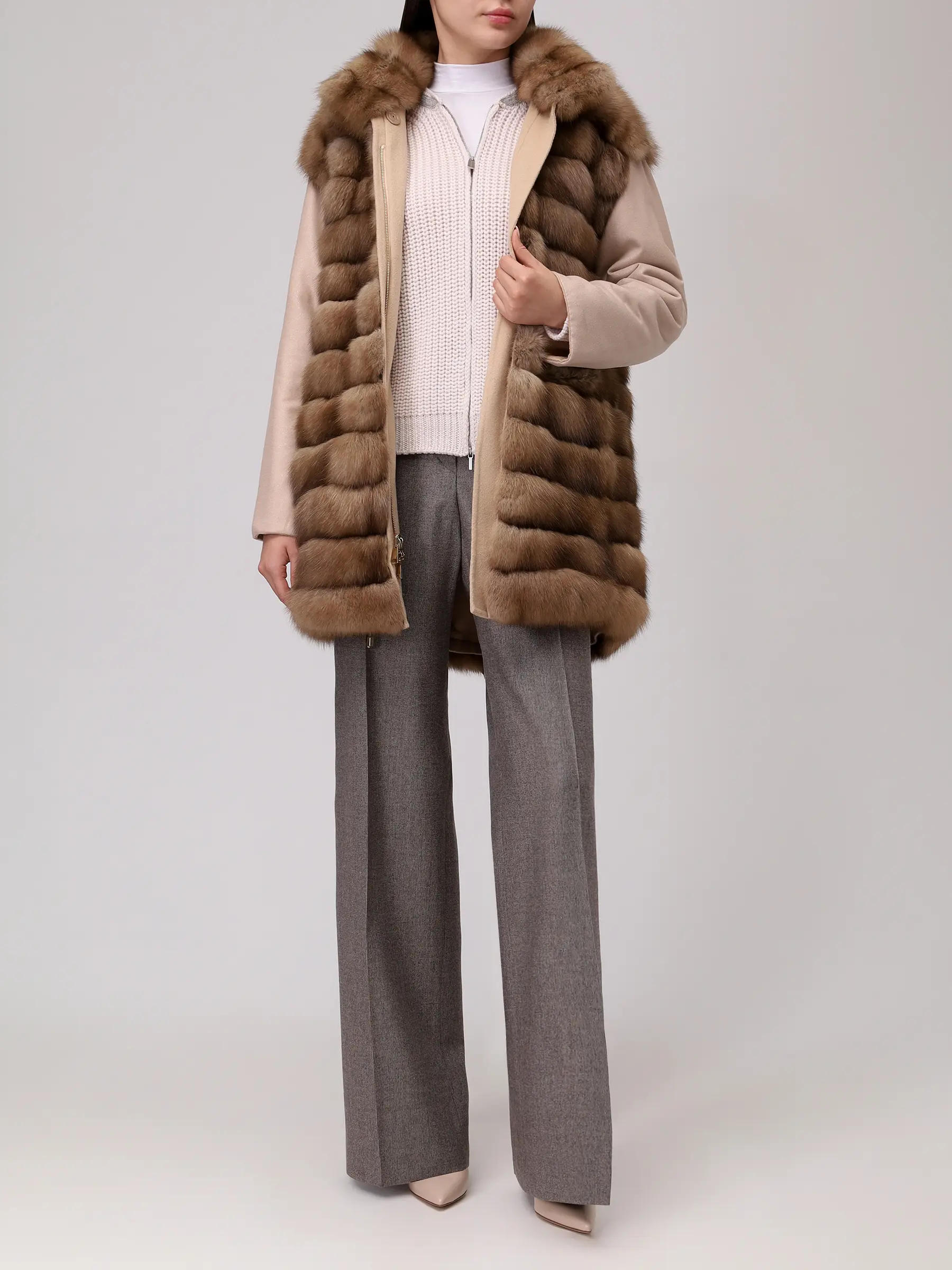 Парка соболиная двусторонняя