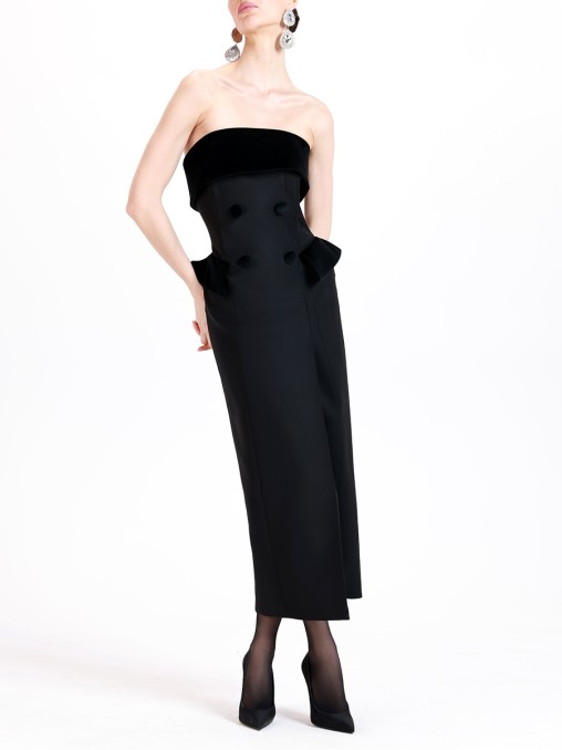 Платье шерстяное SHERVARLI OFFICIAL