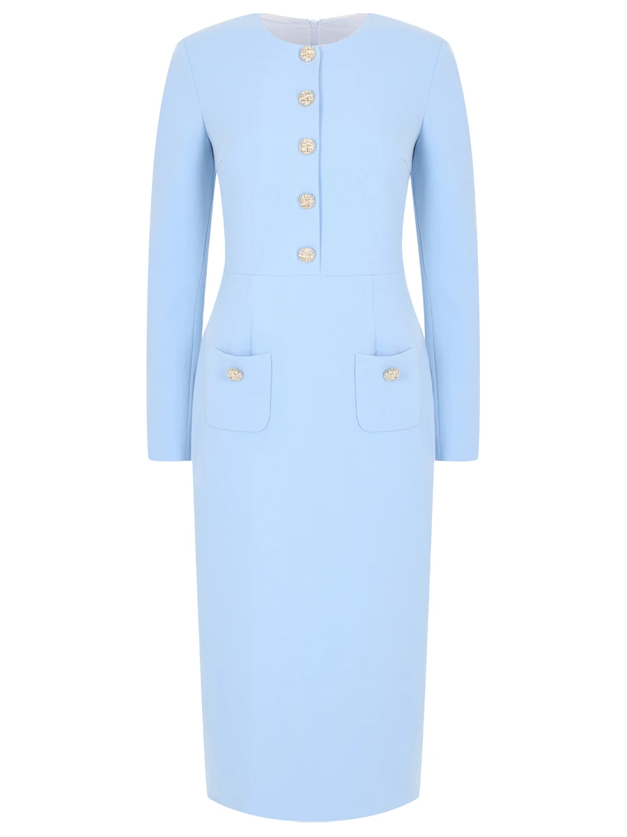 Платье-футляр хлопковое