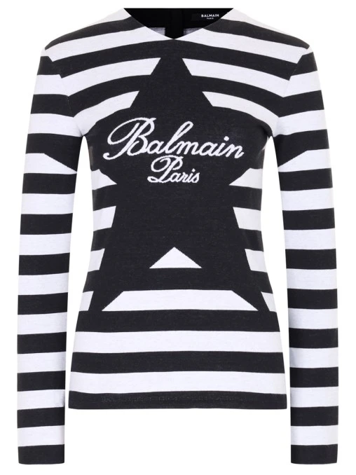 Лонгслив хлопковый BALMAIN