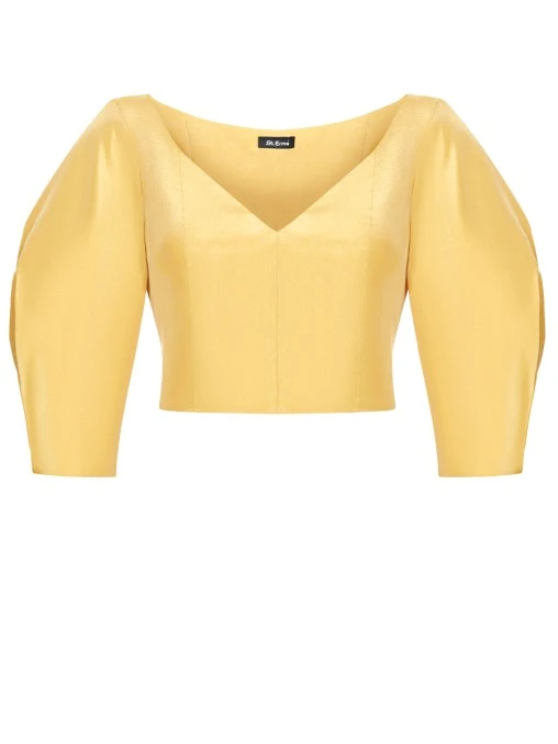 Топ из шелка и вискозы ST. ERME