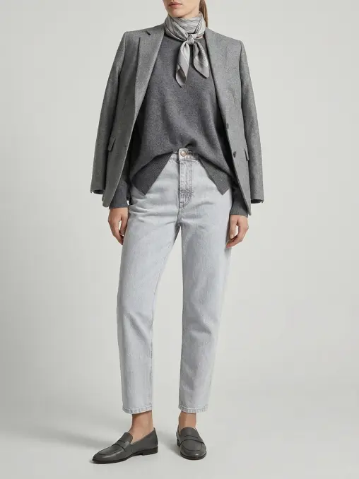 Джинсы хлопковые BRUNELLO CUCINELLI