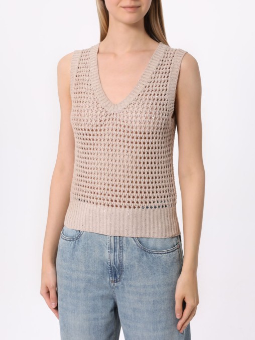 Топ хлопковый BRUNELLO CUCINELLI