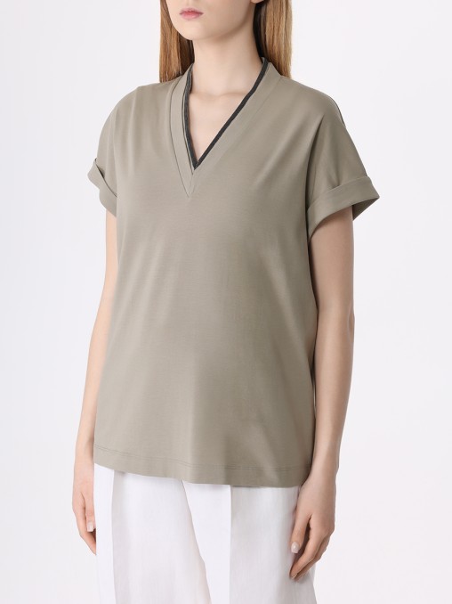 Футболка хлопковая BRUNELLO CUCINELLI