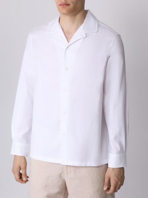 Рубашка Easy Fit хлопковая BRUNELLO CUCINELLI