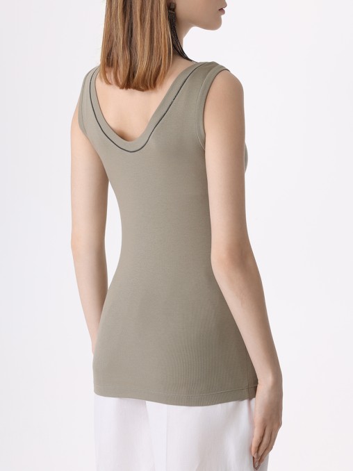 Топ хлопковый BRUNELLO CUCINELLI
