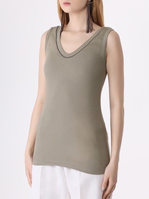 Топ хлопковый BRUNELLO CUCINELLI