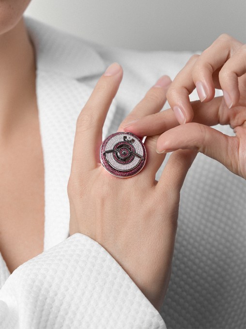 Кольцо с бриллиантами и рубинами CHAMOVSKIKH JEWELLERY HOUSE