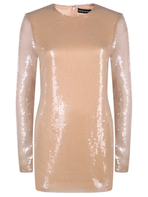 Платье с пайетками DAVID KOMA