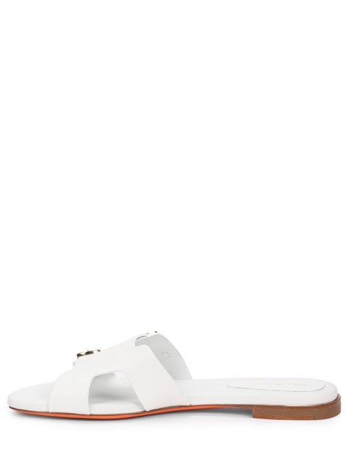 Шлепанцы кожаные SANTONI