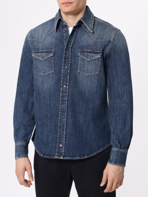 Рубашка Slim Fit джинсовая DOLCE & GABBANA