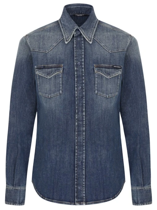 Рубашка Slim Fit джинсовая DOLCE & GABBANA