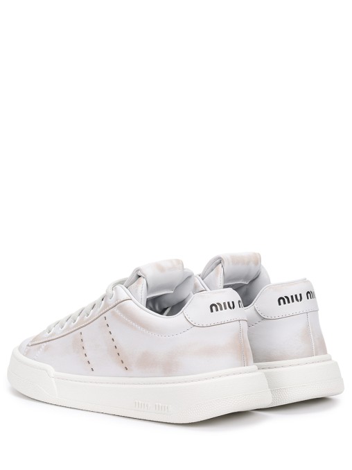 Кеды кожаные MIU MIU