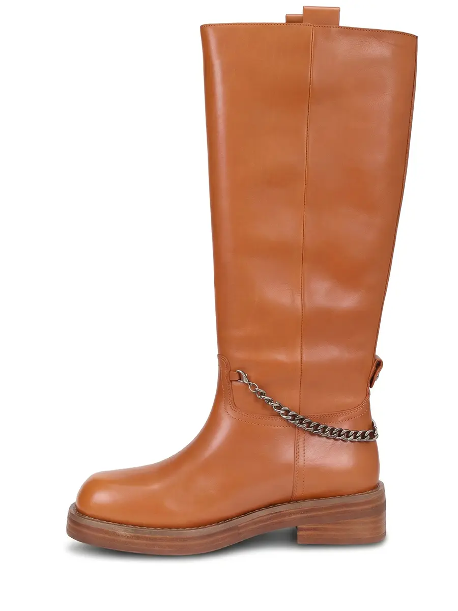 Сапоги кожаные