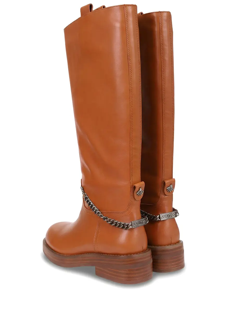 Сапоги кожаные