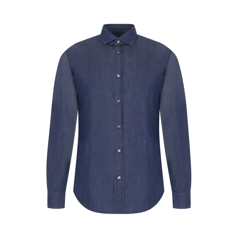 Рубашка Slim Fit джинсовая