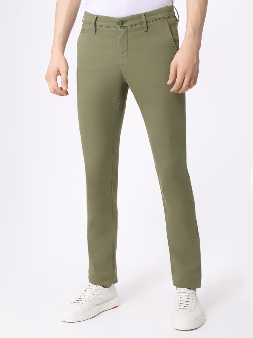 Брюки Slim Fit хлопковые JACOB COHEN