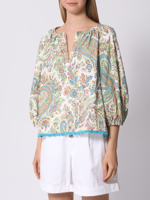 Блуза хлопковая ETRO