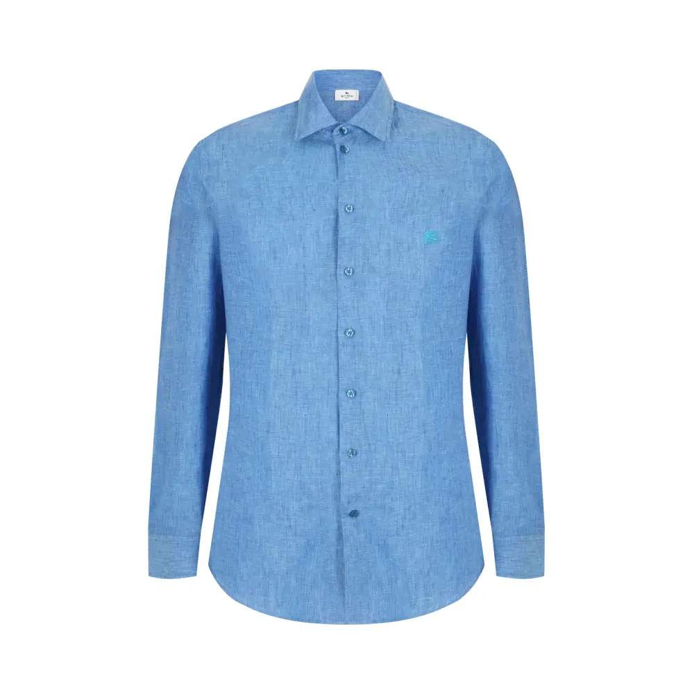 Рубашка Slim Fit льняная