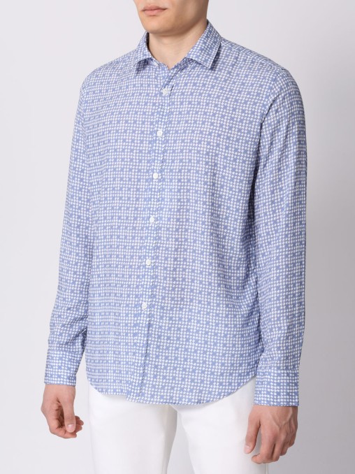 Рубашка Slim Fit из вискозы CANALI