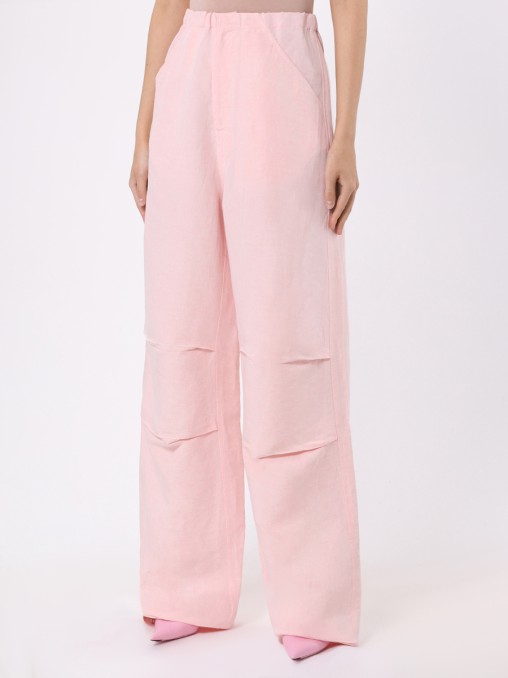 Брюки из вискозы и льна FORTE DEI MARMI COUTURE
