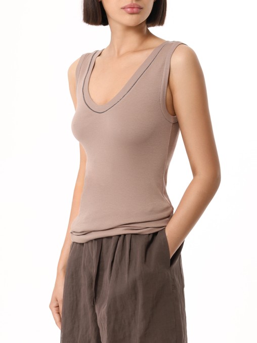 Топ хлопковый BRUNELLO CUCINELLI