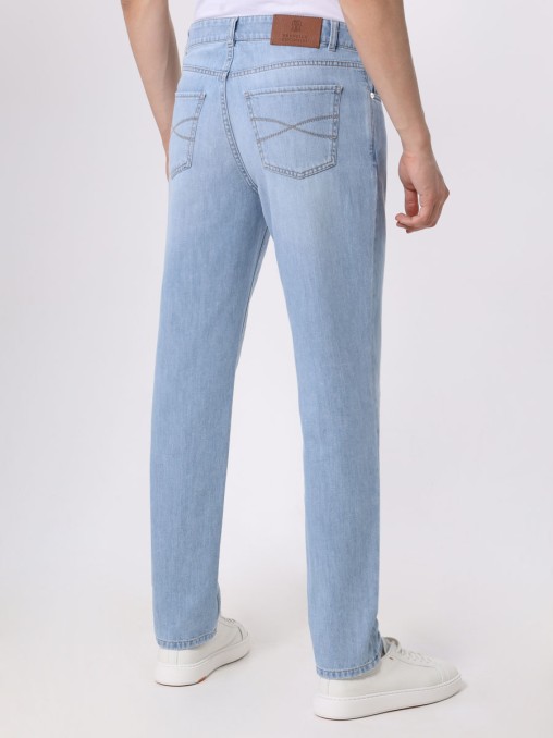 Джинсы Traditional Fit хлопковые BRUNELLO CUCINELLI