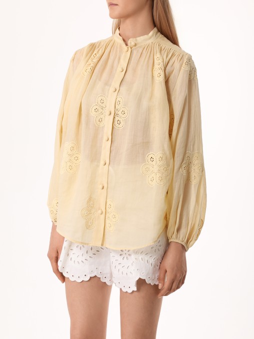 Блуза из рами ZIMMERMANN