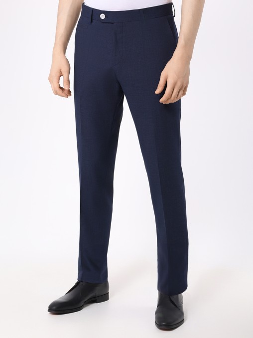 Брюки Slim Fit из шерсти и вискозы BOSS
